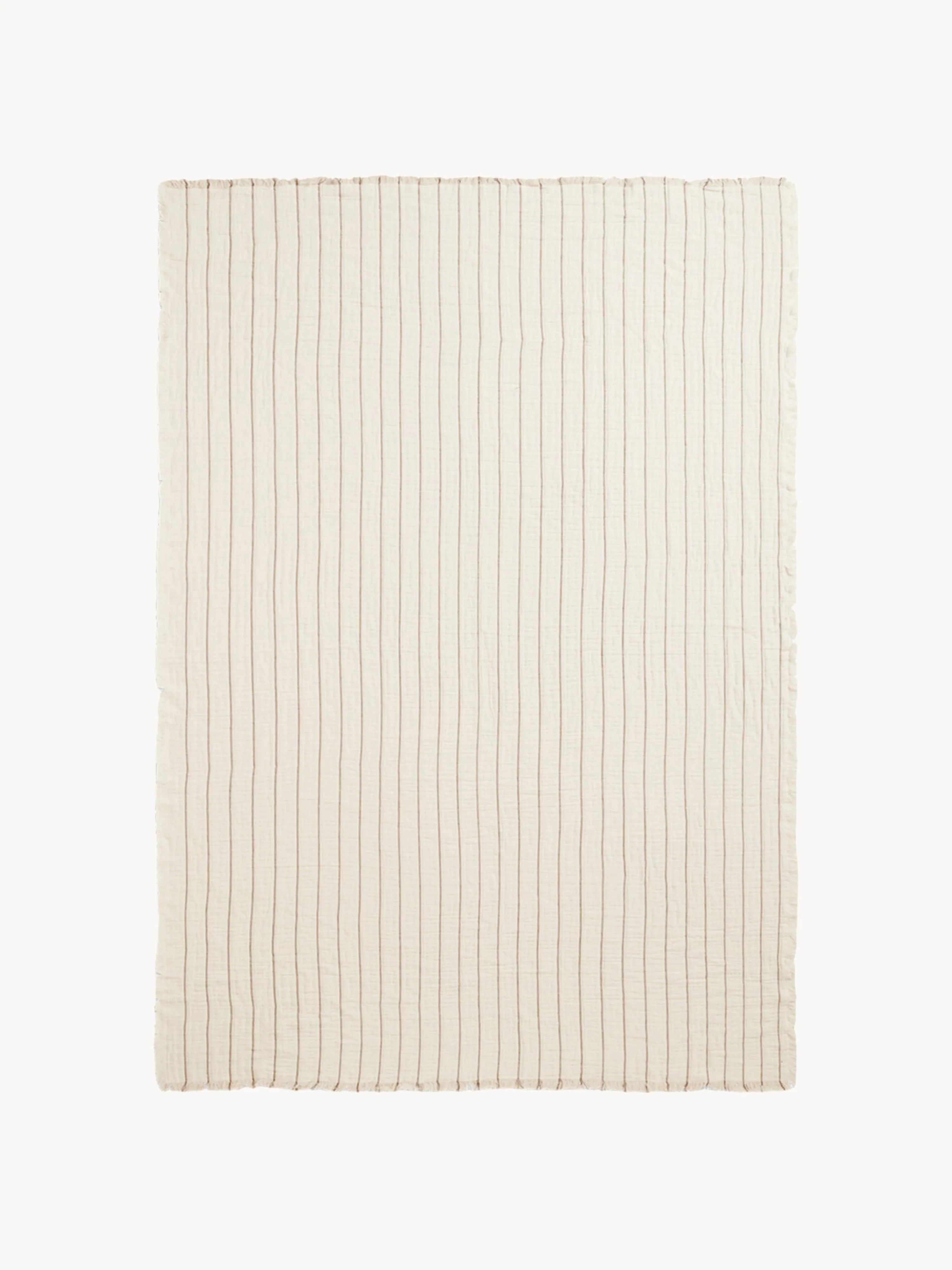 Baumwoll-Tagesdecke Aires mit Streifenmuster