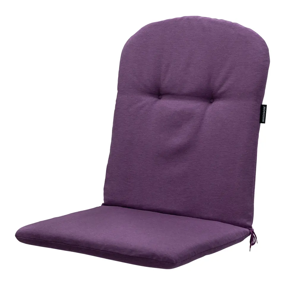 Madison - Kuipstoelkussen Hoge Rug Panama purple - Ca. 96x45 cm - Set van 4