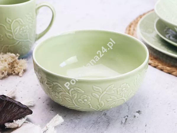 Serwis obiadowo-herbaciany na 6 osób (26 el) Lubiana - Hanami Pistacjowa Zieleń