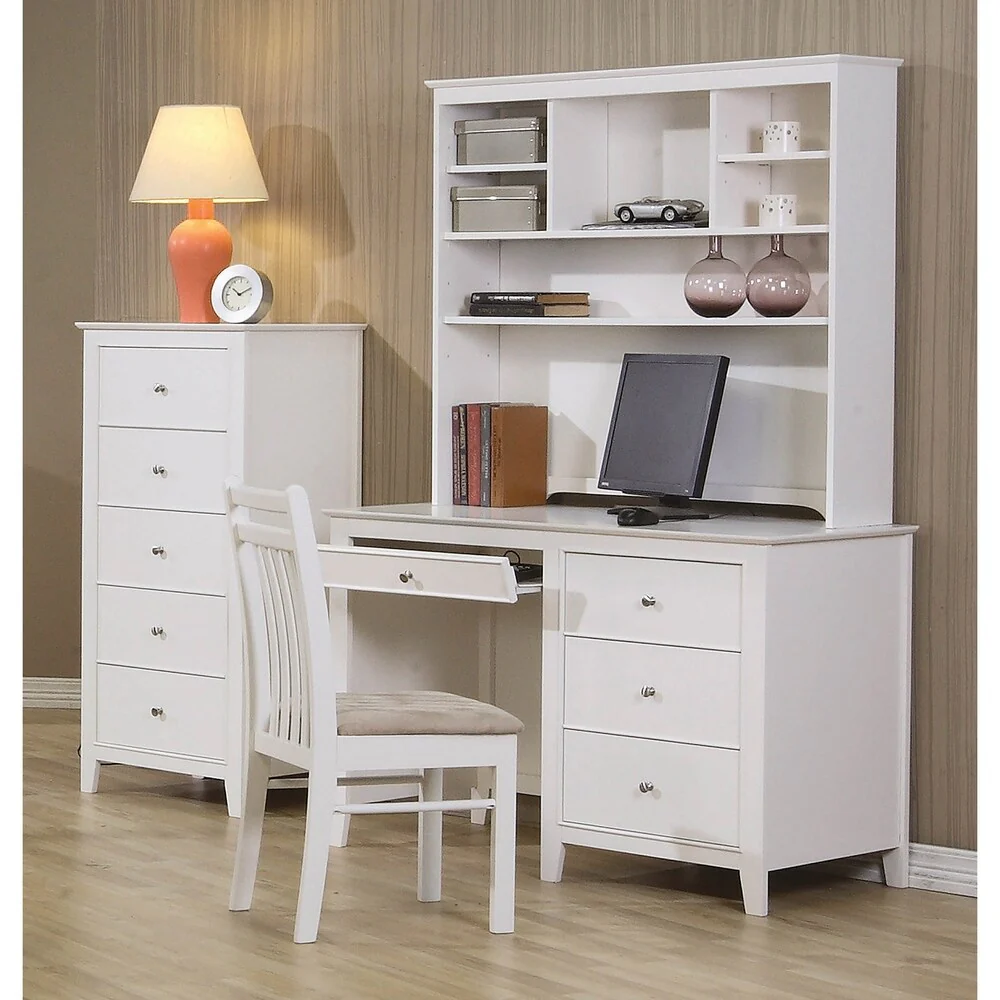 Waverly White Hutch with 6 Open Compartments
