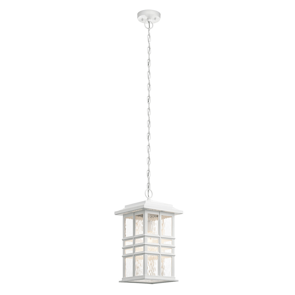 Lampa sufitowa zewnętrzna Beacon Square biała 1 x E27 x 60W IP44 Kichler