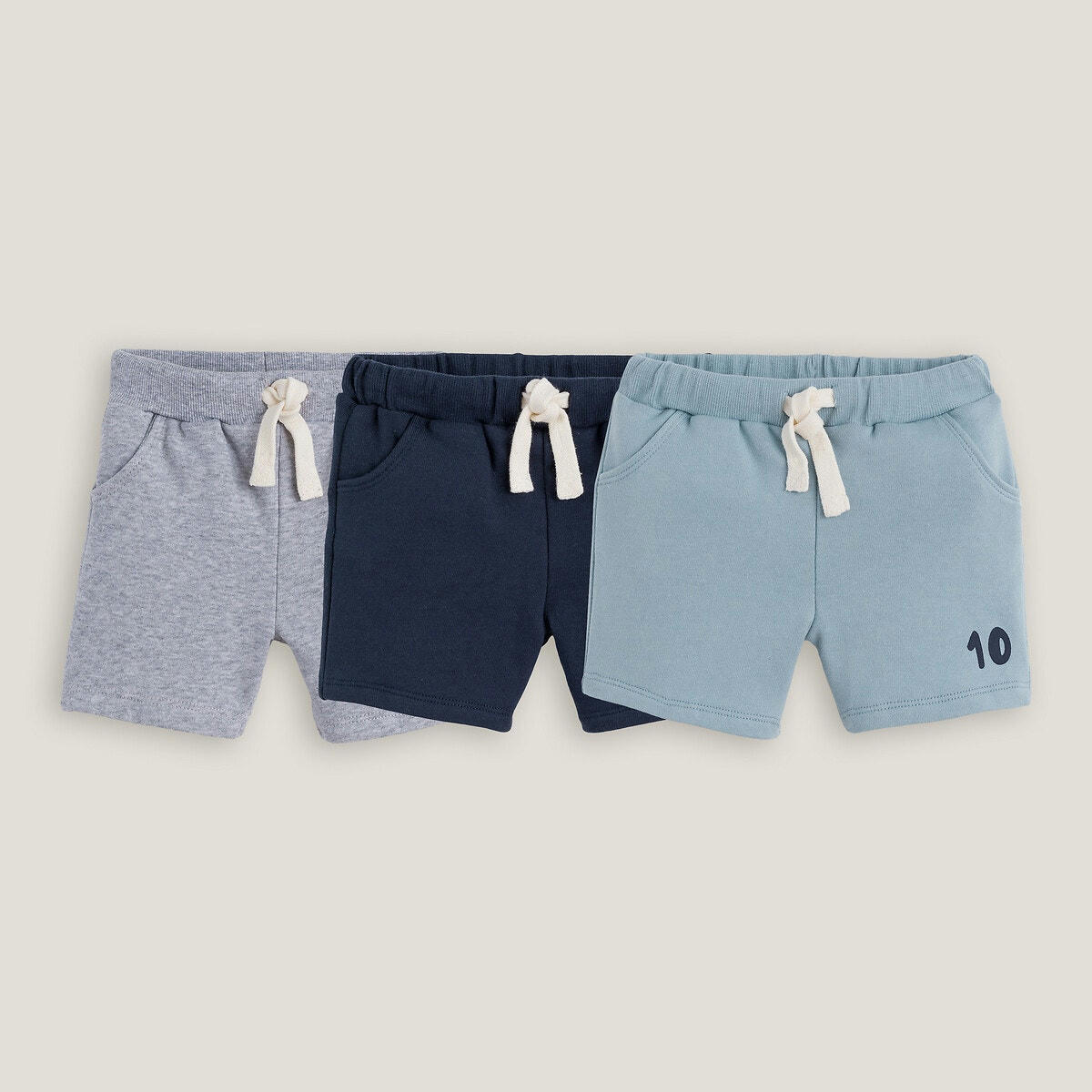 Lot de 3 shorts en molleton