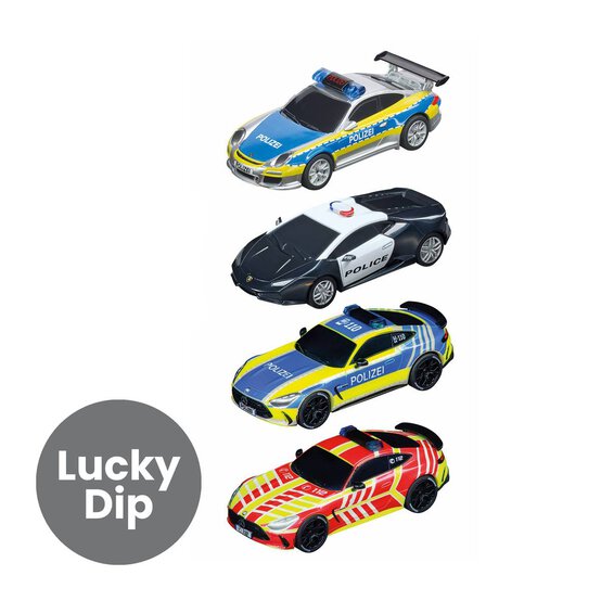 Assorted Carrera Pull & Speed Police Vehicle