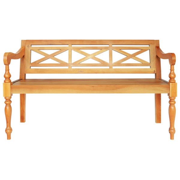 VidaXL Ławka Brąz 123 cm Drewno