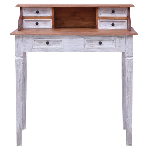 NNEVL Writing Desk with Drawers 90x50x101 cm Solid Reclaimed Wood