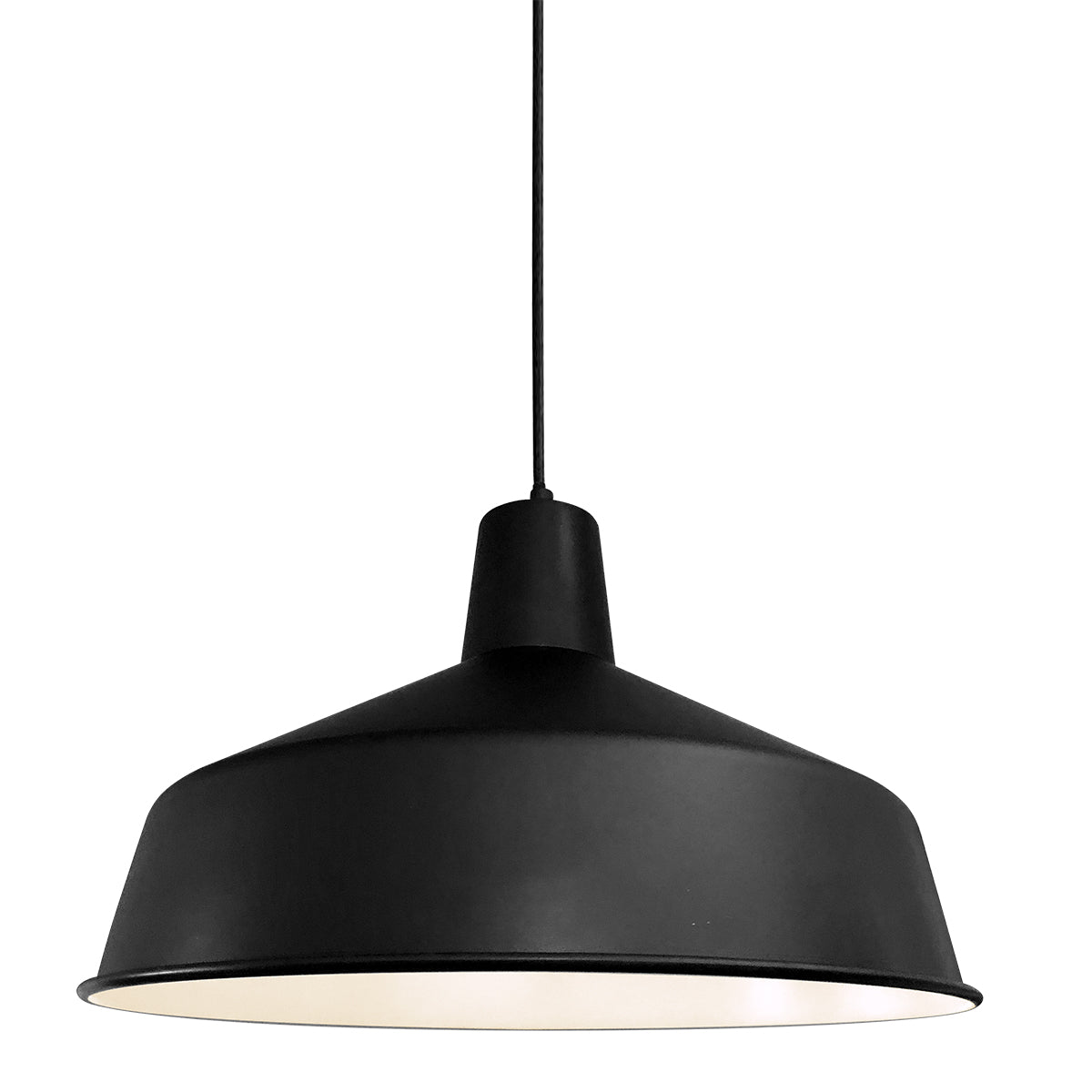 Mexlite - hanglamp - Blackmoon - zwart - metaal - Ø 40cm - E27 -