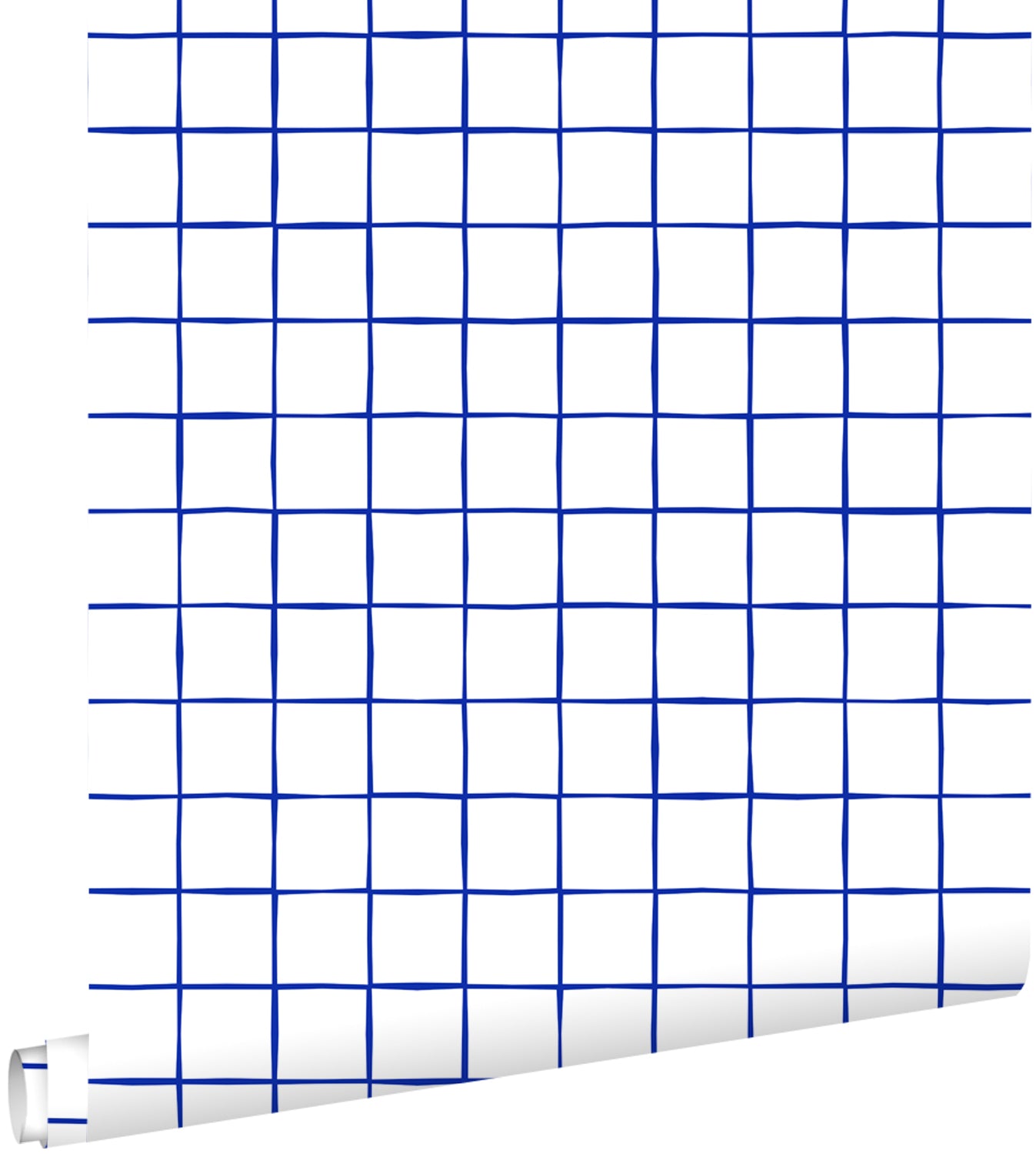 ESTAhome behang geblokt motief blauw en wit - 53 cm x 10.05 m - 131274