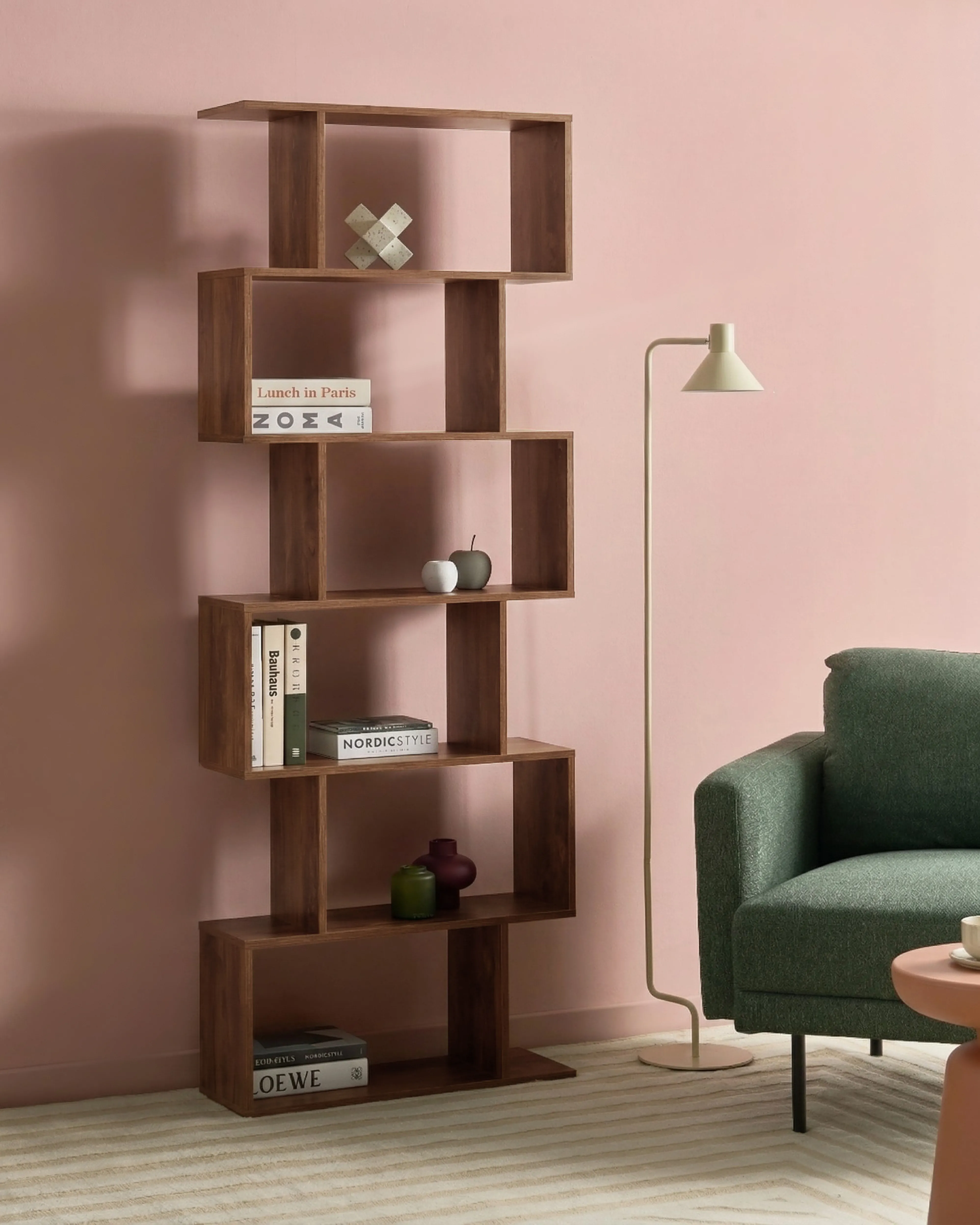 6 Tier Bookcase VALDOSA 191 cm Dark Brown