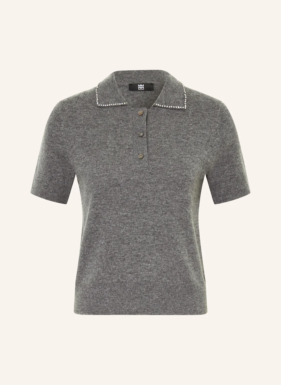 RIANI Strickshirt mit Cashmere und Schmucksteinen