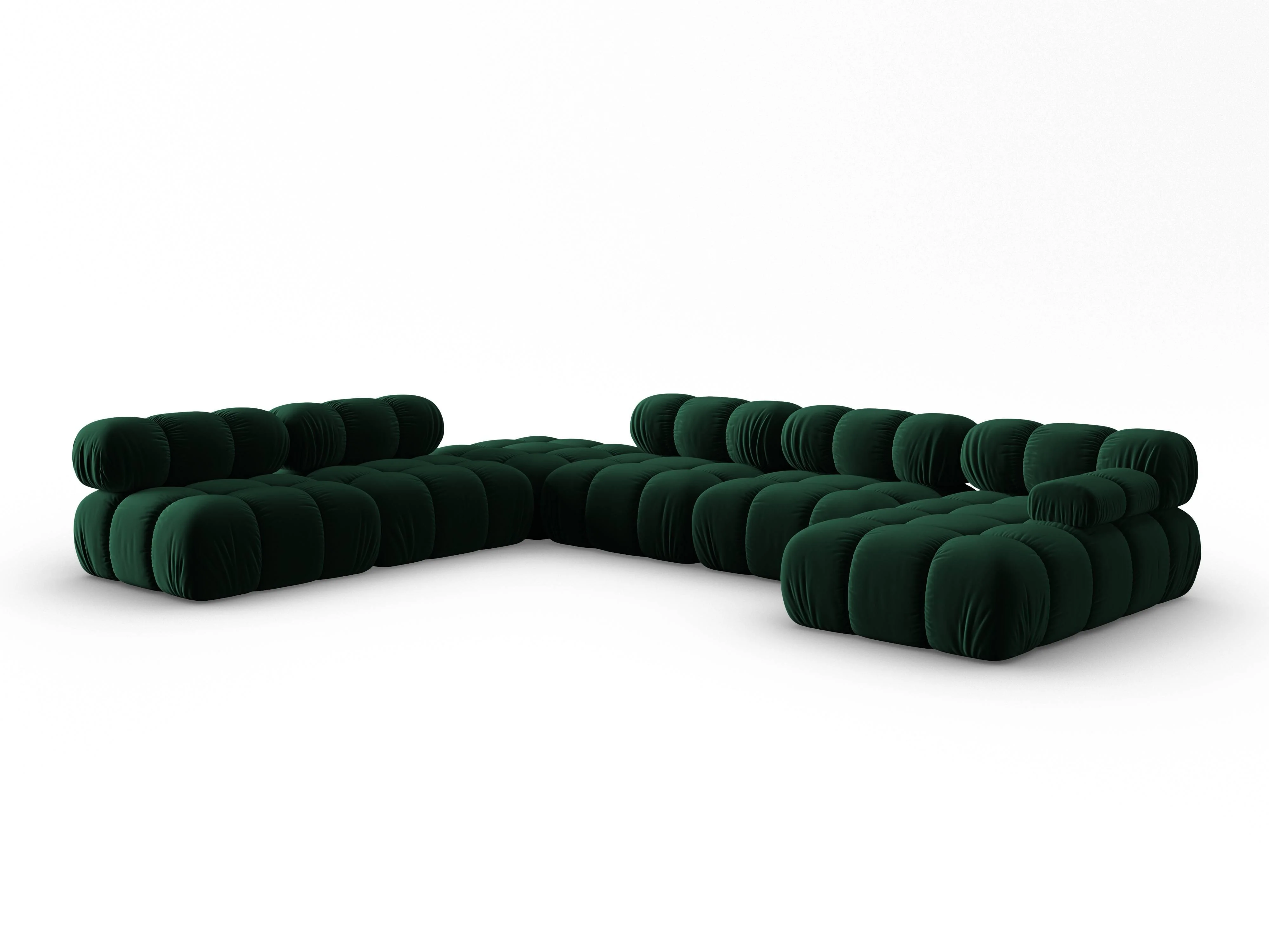 Modulaire-U-bank Tropea links velvet