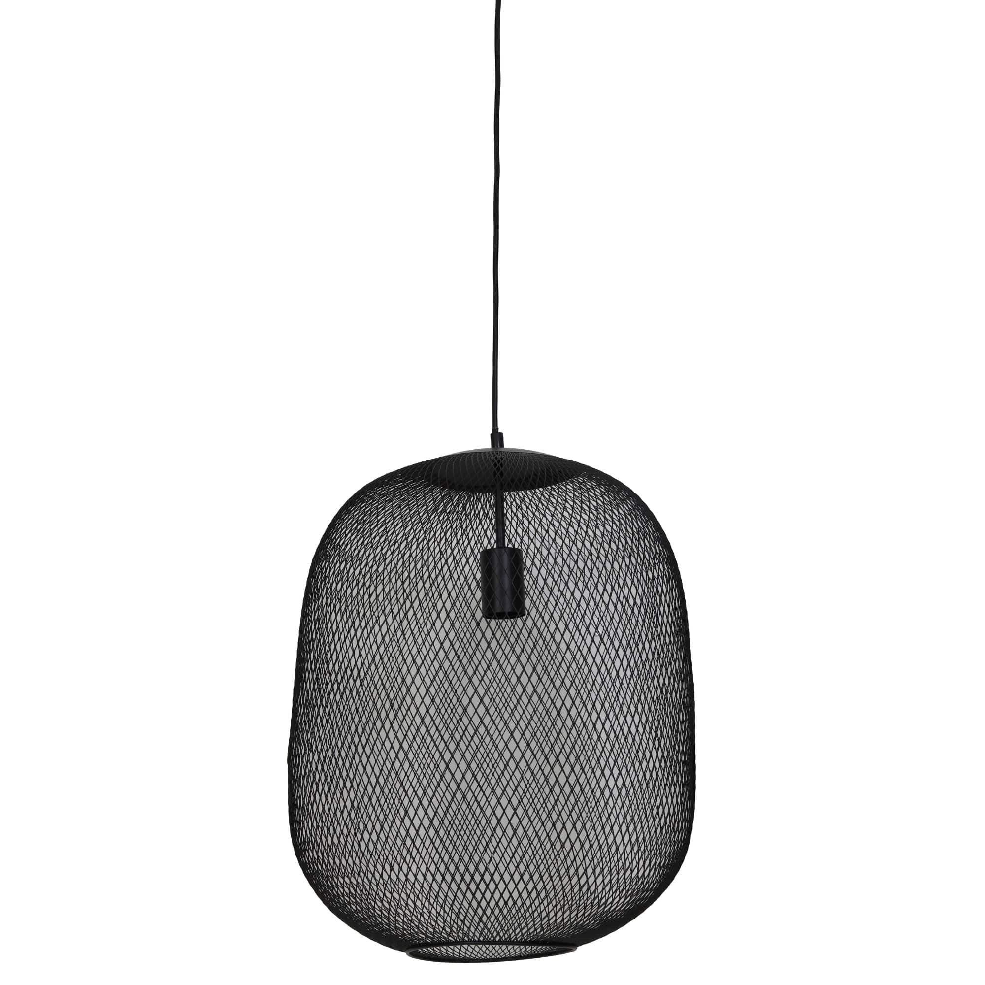 Light & Living hanglamp Reilley - zwart - Ø40cm