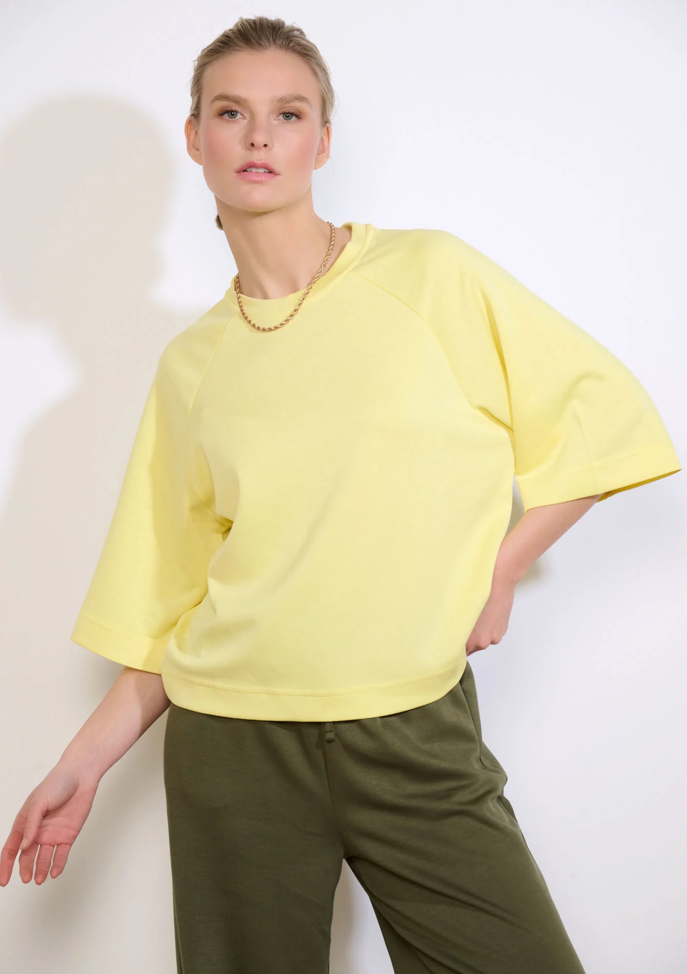 Sweater met 3/4 mouwen