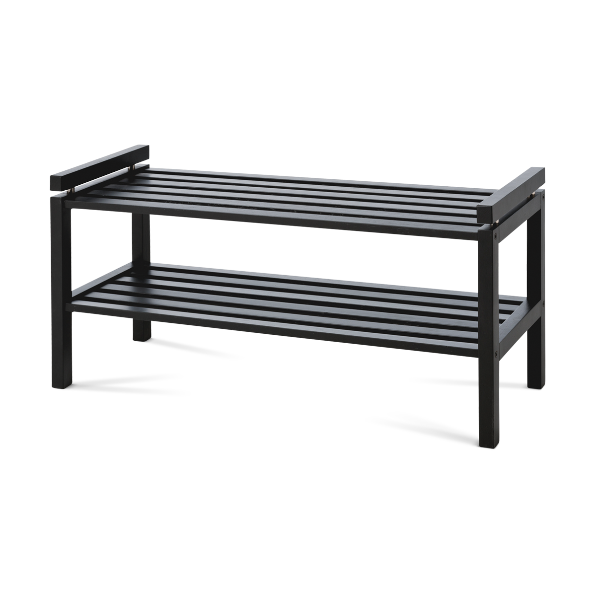 Rowico Home Confetti Houten Schoenenrek - B 80 cm - Zwart eiken