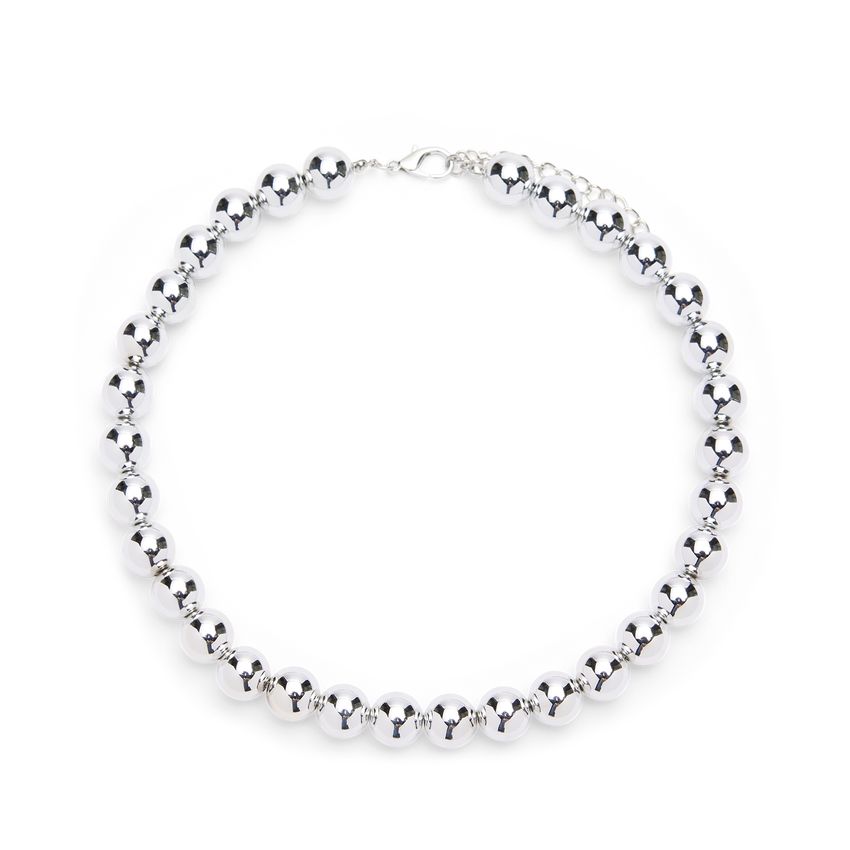 Manfield Zilverkleurige parelketting