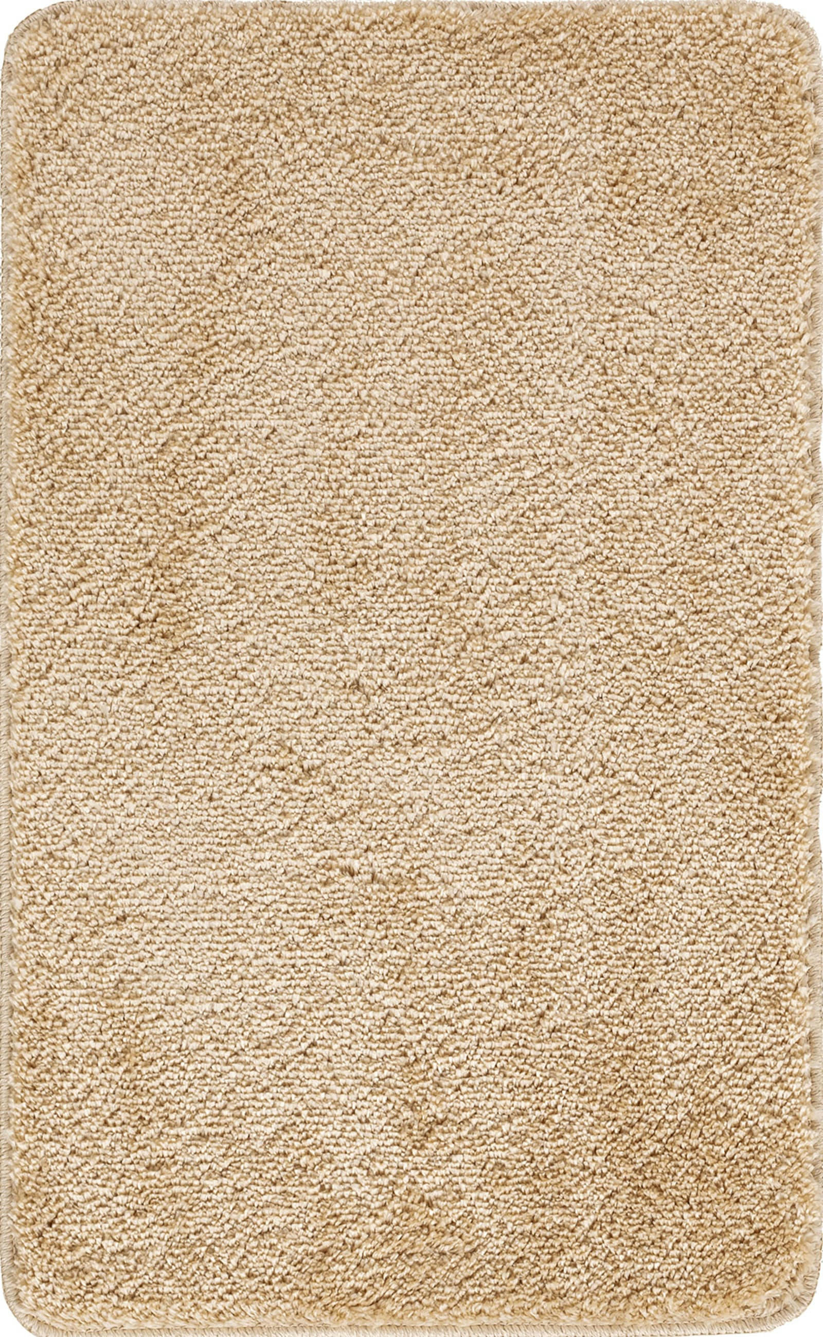 JUNE - Tapis de Salle de Bain Uni Chic Beige Clair 80x50