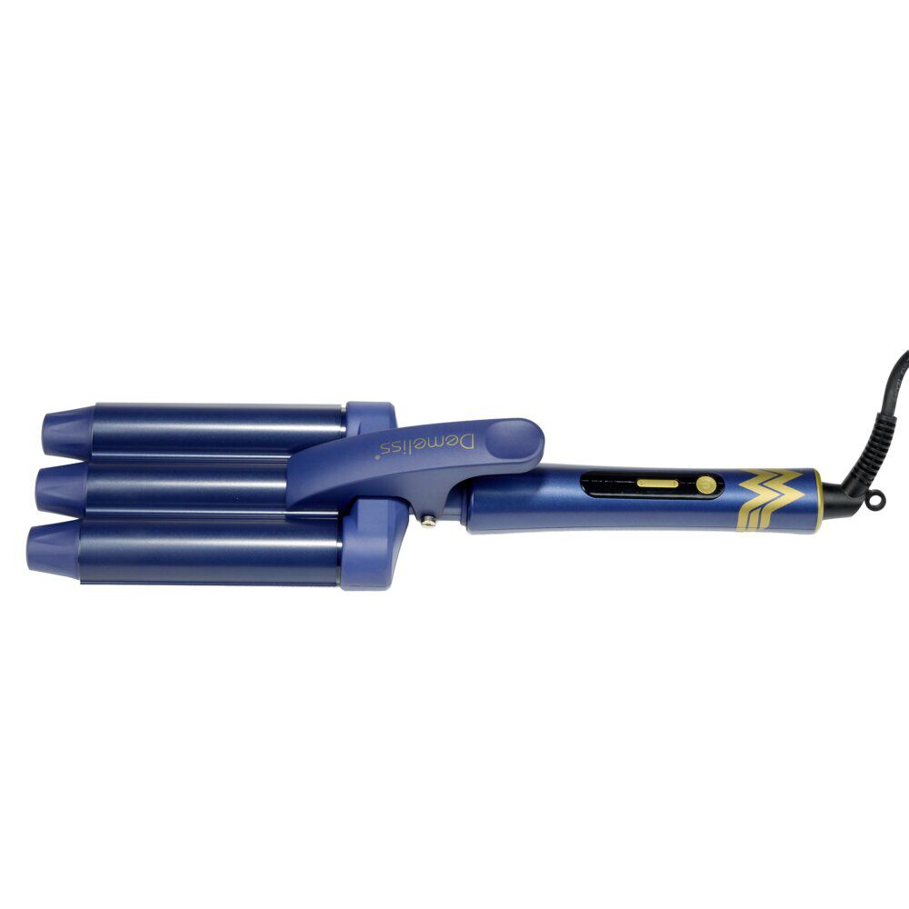 Fer à onduler Wonder Woman céramique plastique bleu 15x38cm