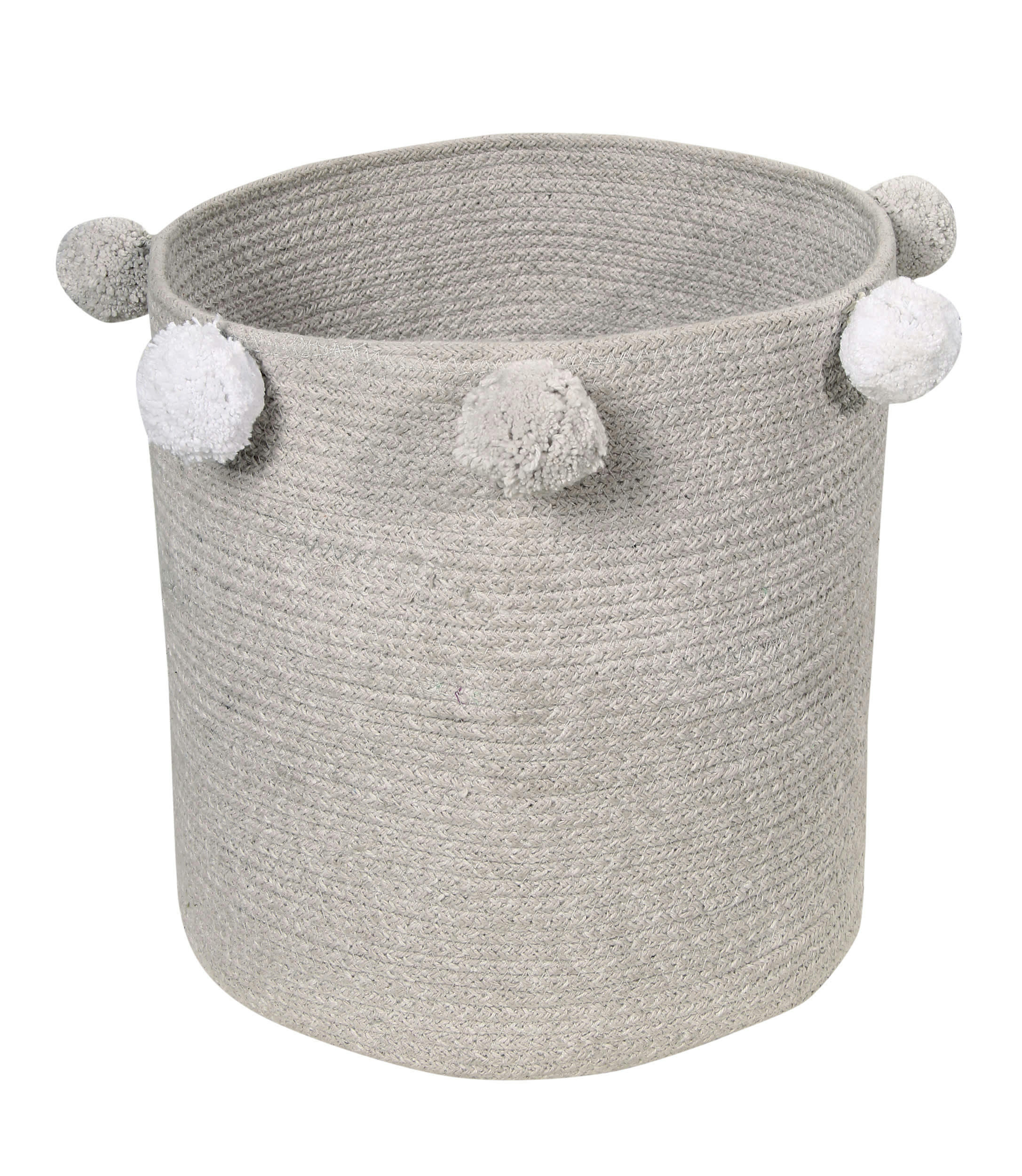 BUBBLY - Panier de rangement en coton gris