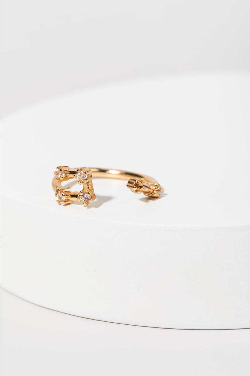 Zodiac Constellation CZ Ring