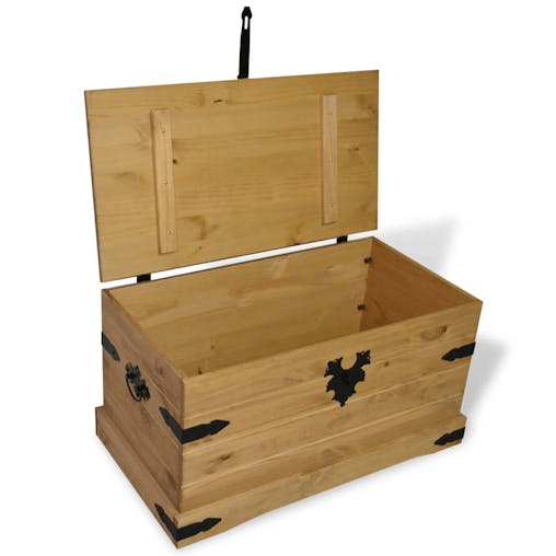 NNEVL Storage Chest Mexican Pine Corona Range 91x49.5x47 cm