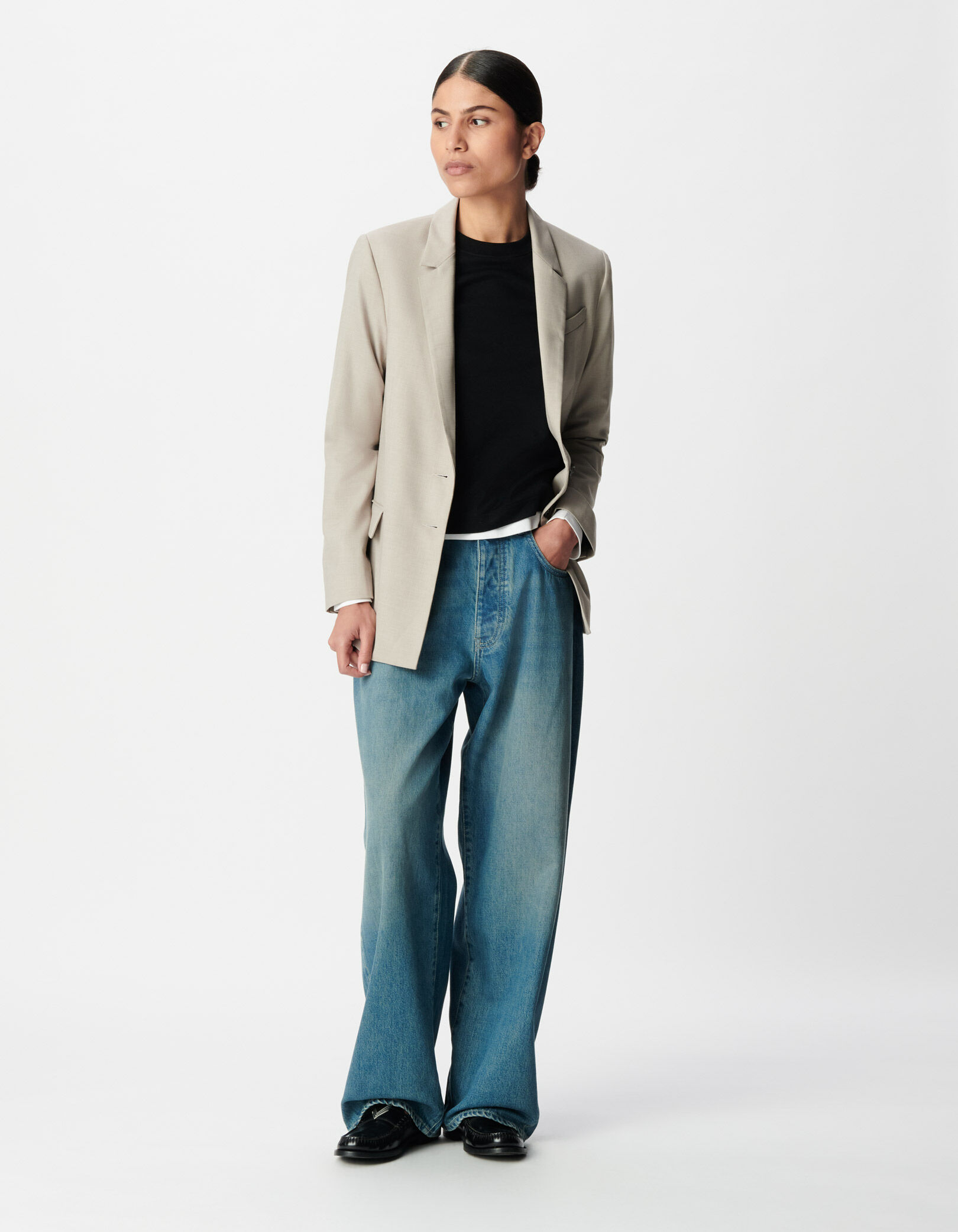 Veste de costume beige Femme