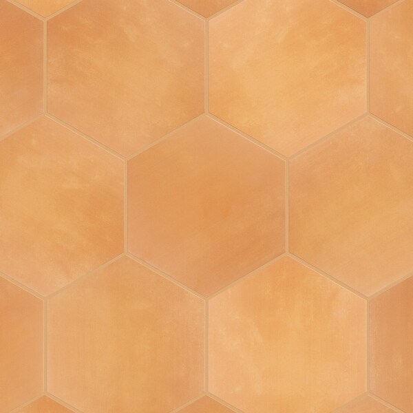 Merola Tile Horizon Hex Mostaza 7-3/4 x 9 Ceramic Floor and Wall Tile
