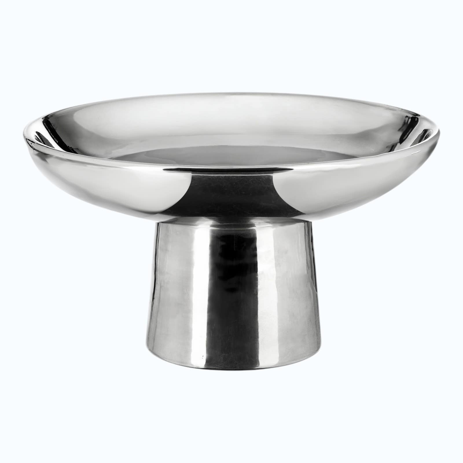 Deko-Schale Silber, ⌀ 23 cm, H 130 mm