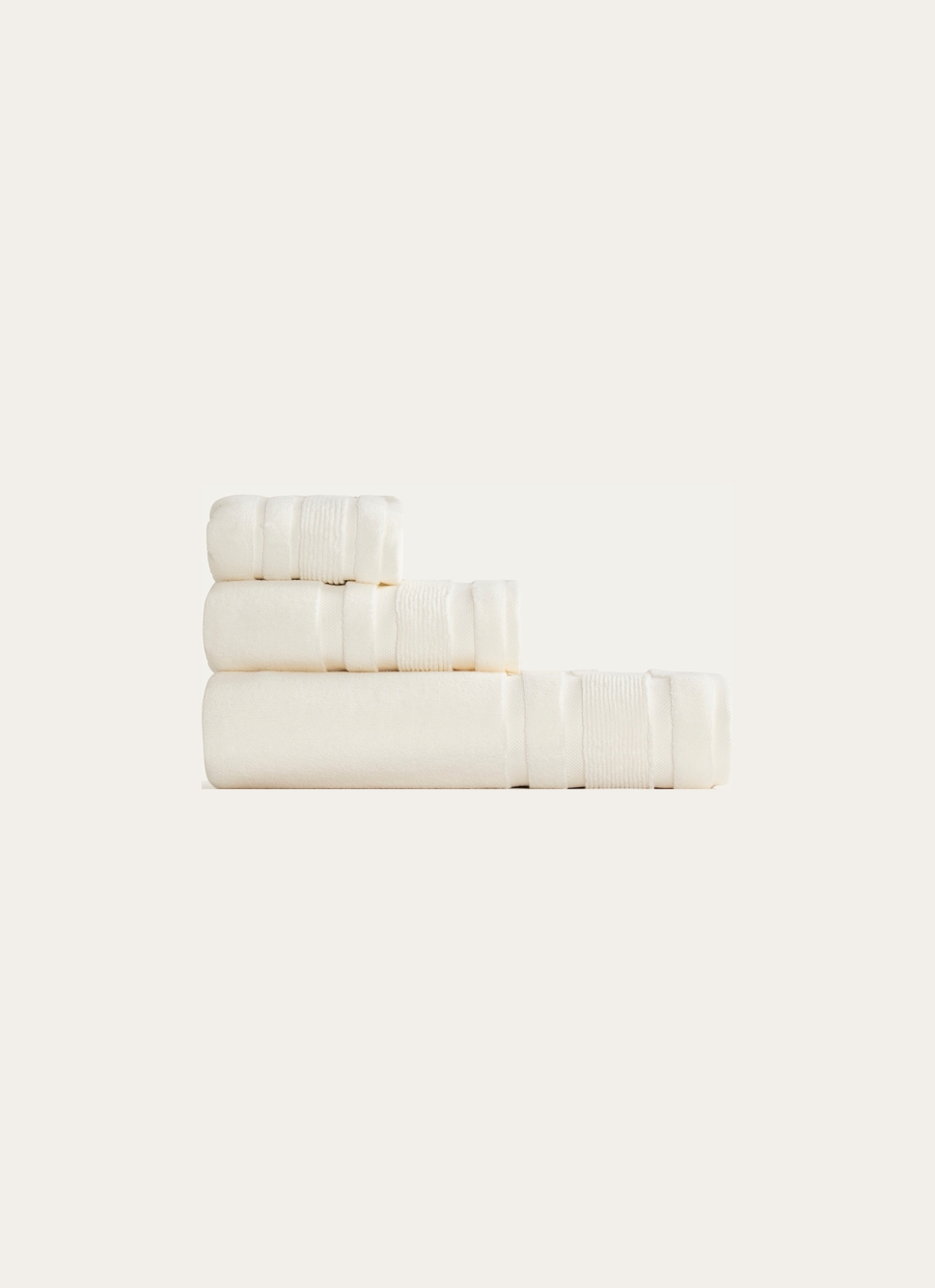 SERVIETTE INVITÉ MOELLEUSE LITEAU RAFFINÉ BEIGE