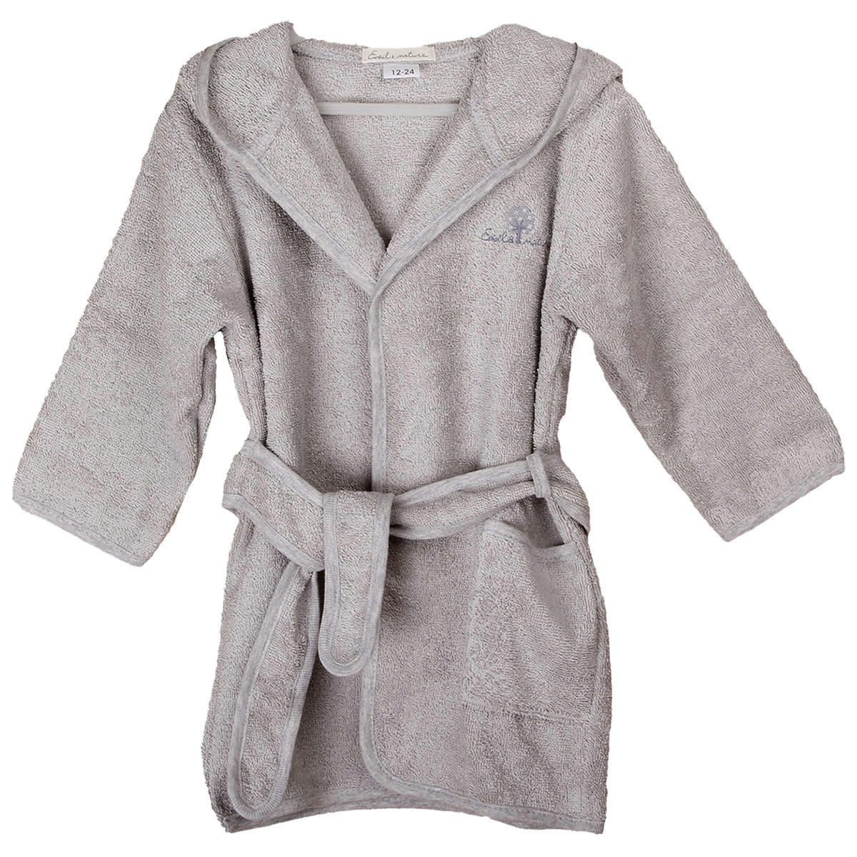 GAMME BIO UNIS - Peignoir 2/4 ans  Coton bio Gris