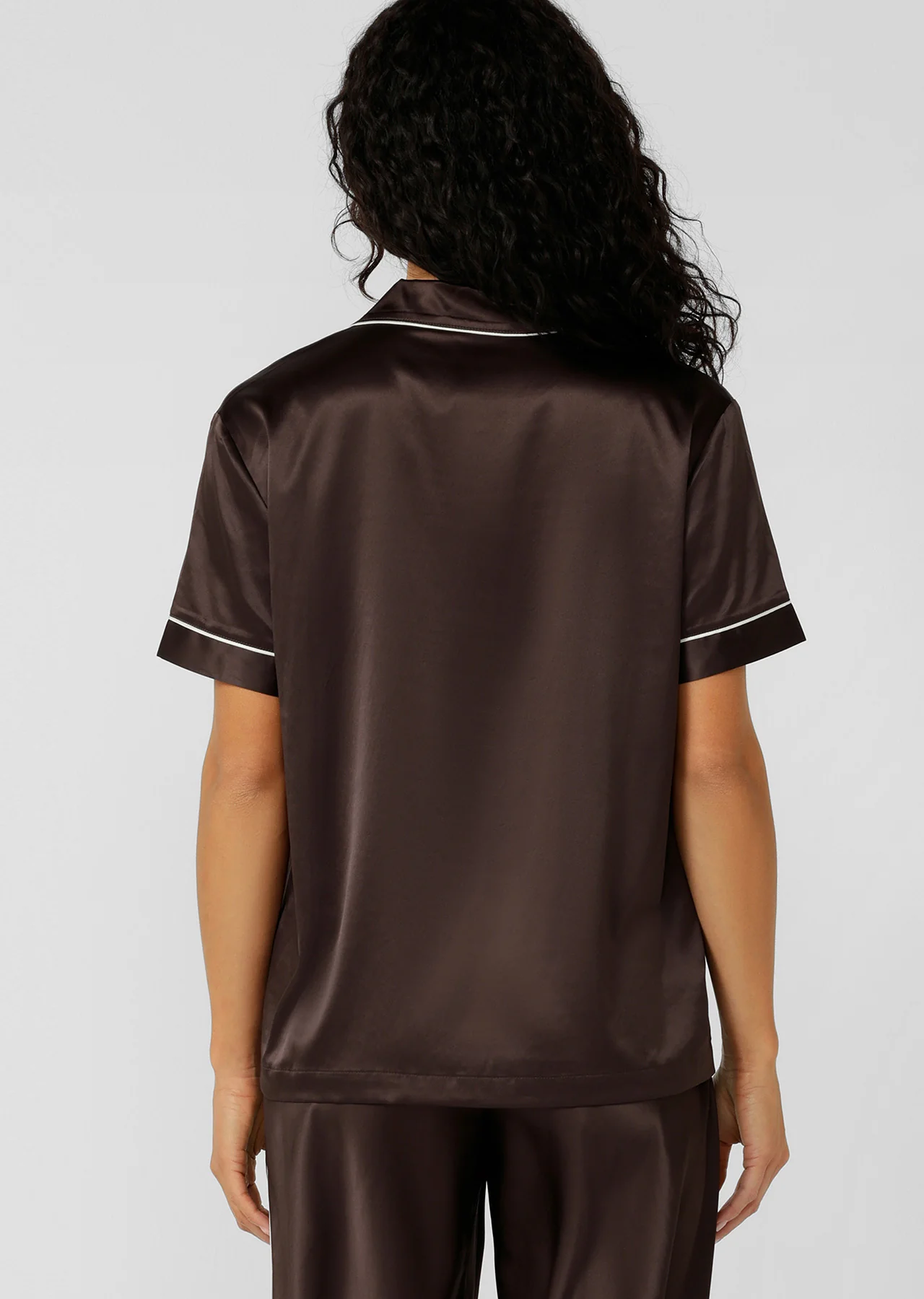 Sweet Dreams Satin Short Sleeve Shirt
