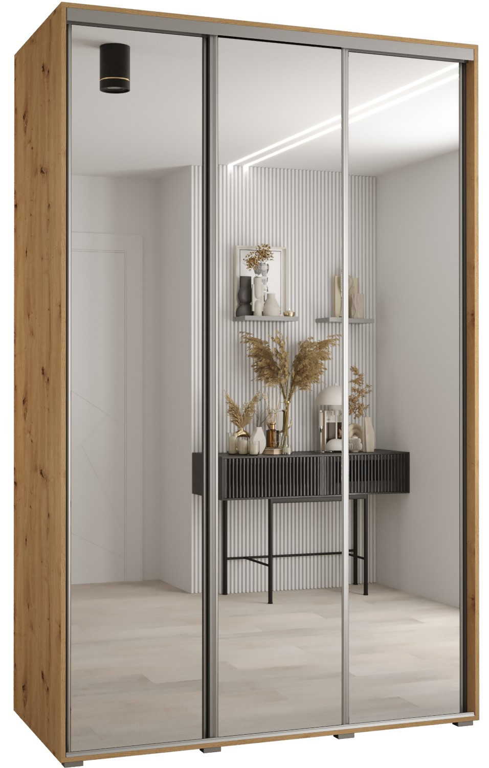 Szafa przesuwna 60 Cannes 2 150 artisan artisan srebrny