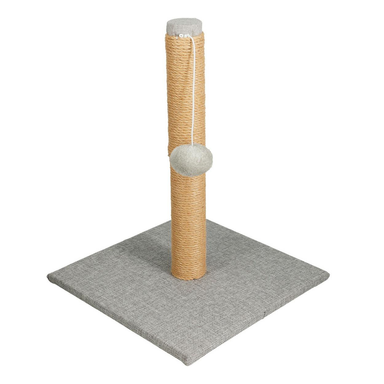Drapak dla kota z piłką 30x30x39 cm brązowo szary