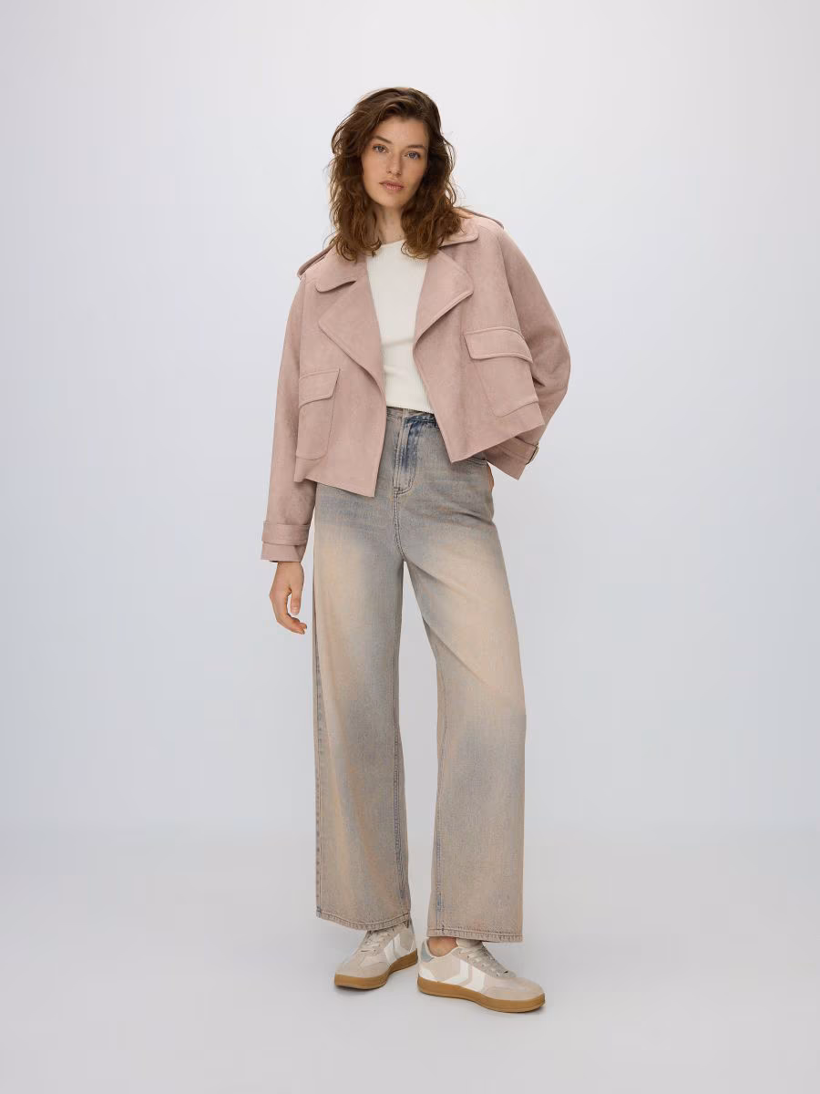 Faux Suede Jacket