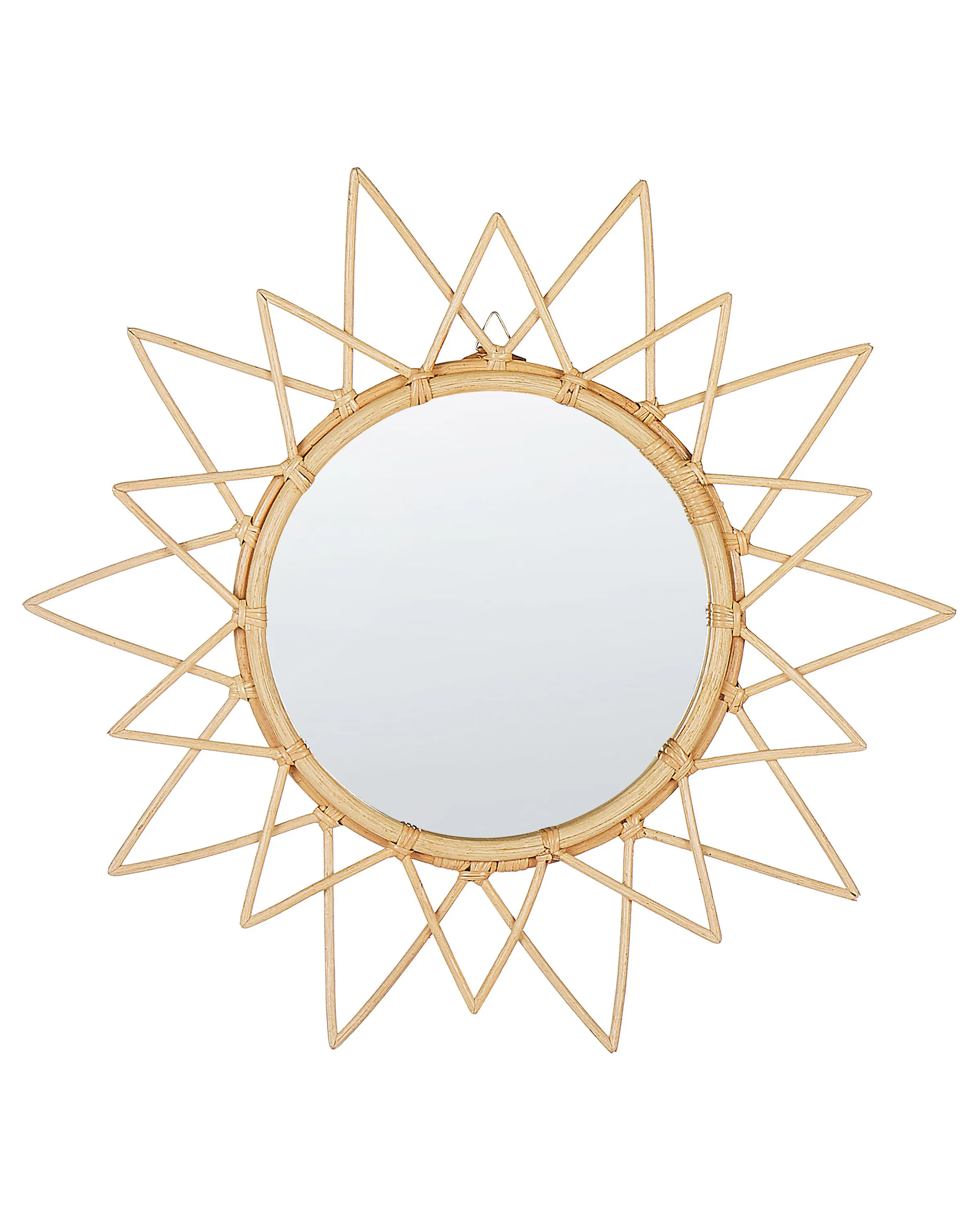 Wall Mirror AROEK 61 cm 61 cm Rattan Natural