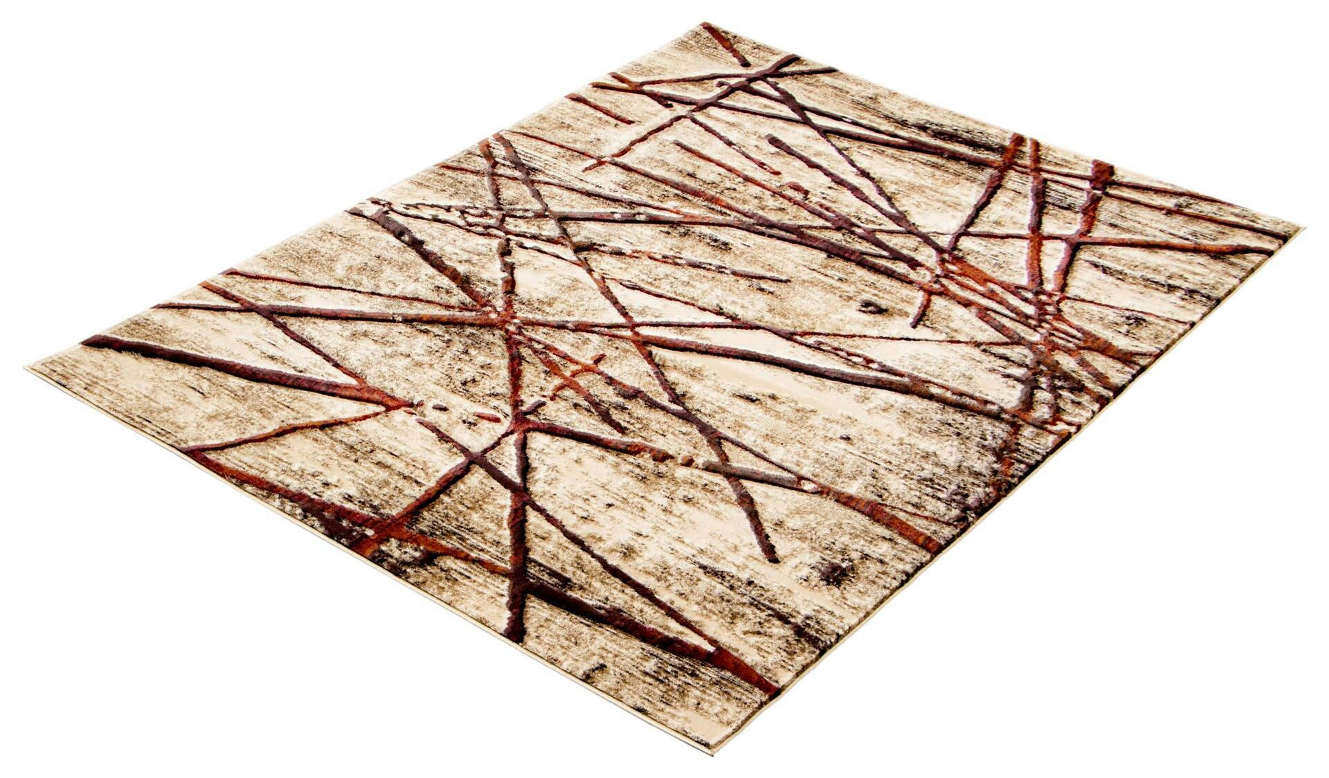 ECARPET Ceyla Indoor Area Rug, Gold/Red, Assorted Sizes