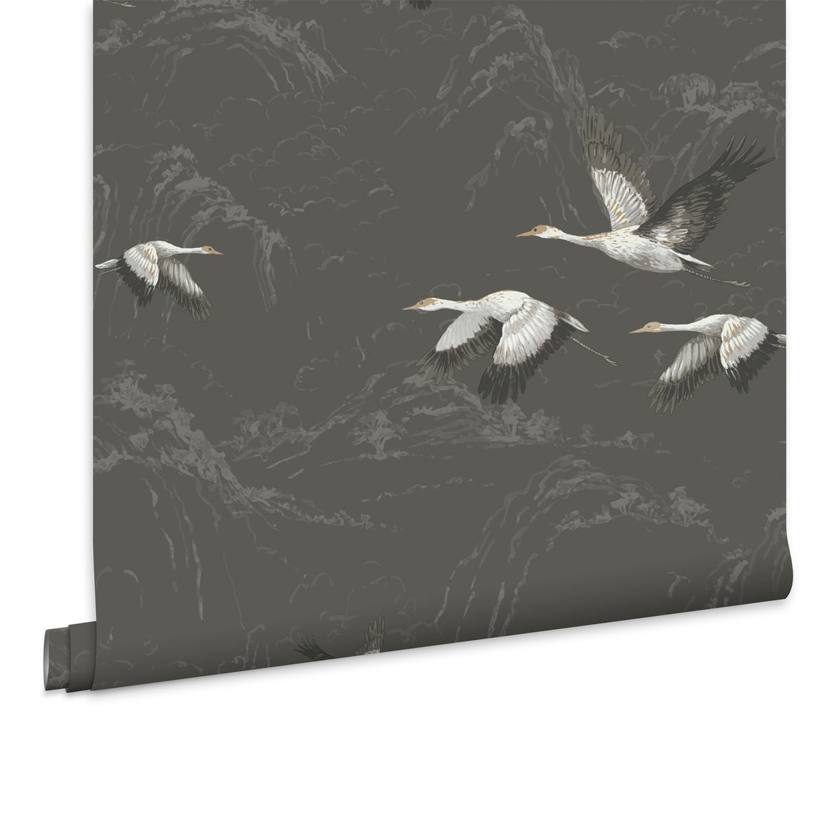 Laura Ashley Vliesbehang - Animalia Dark Steel - 10mx52cm