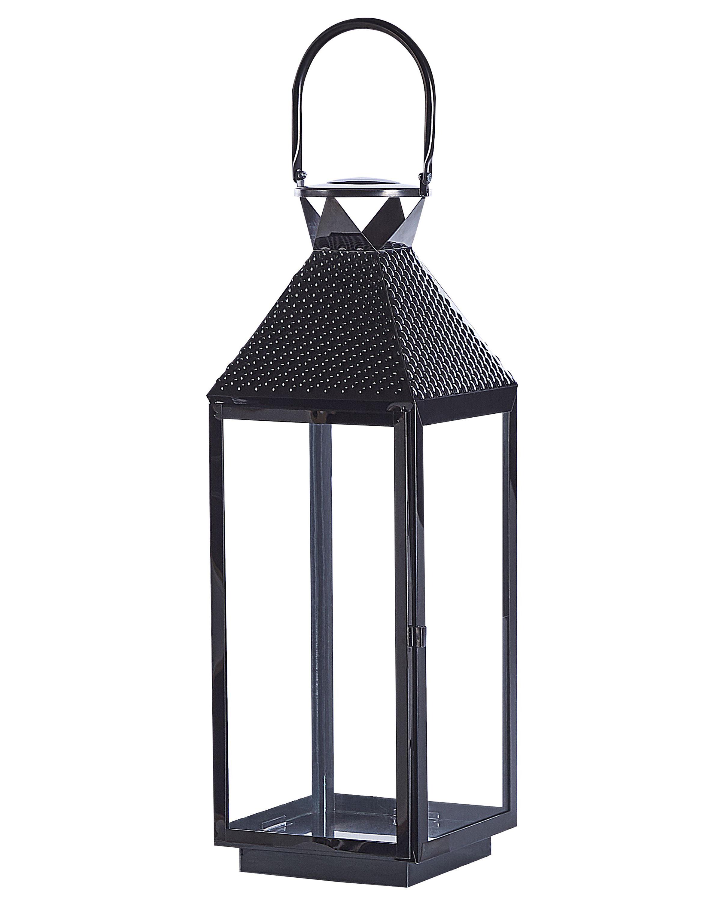 Lantern BALI Stainless Steel 54 cm Black