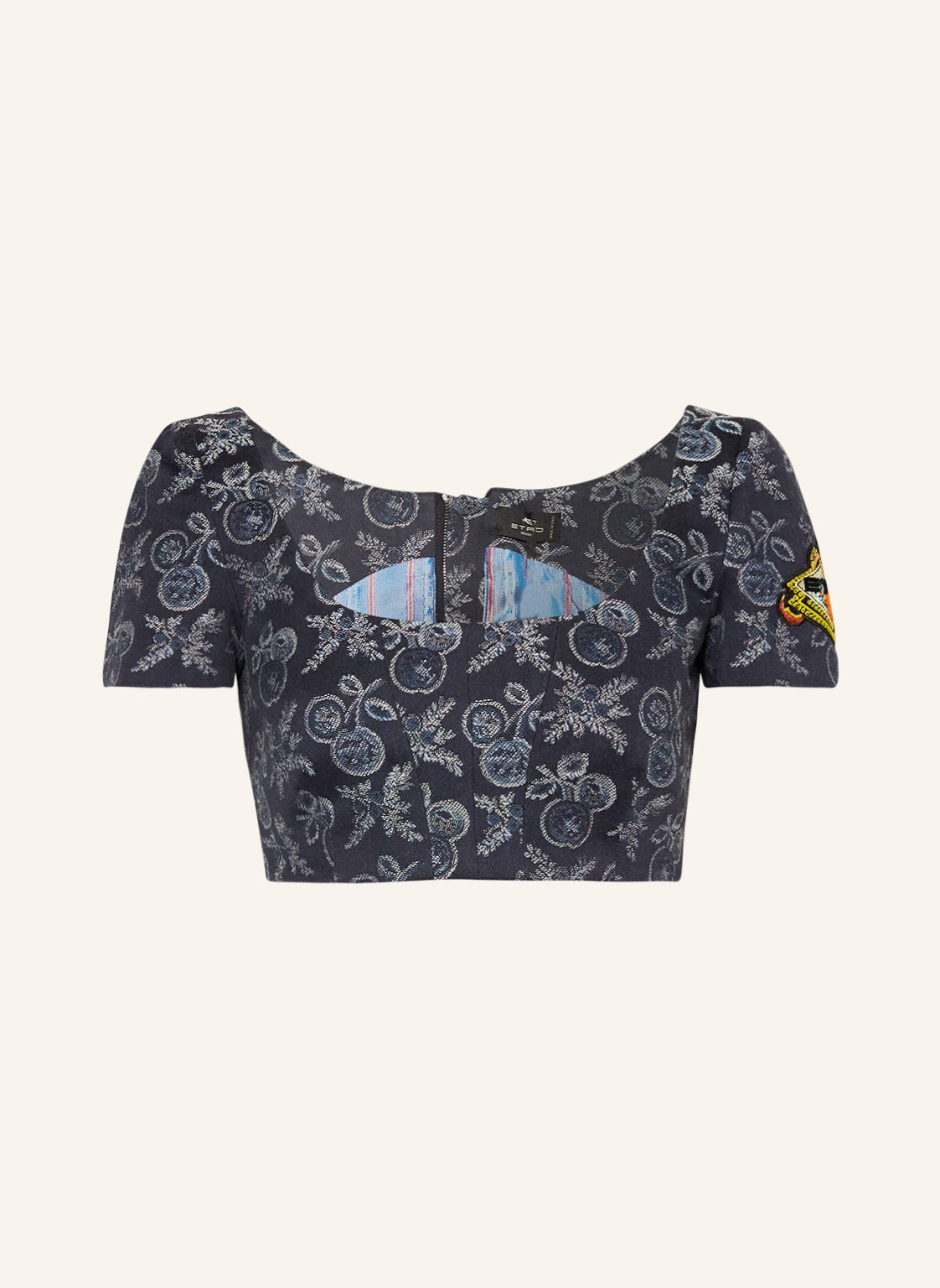 ETRO Cropped-Shirt mit Pailletten
