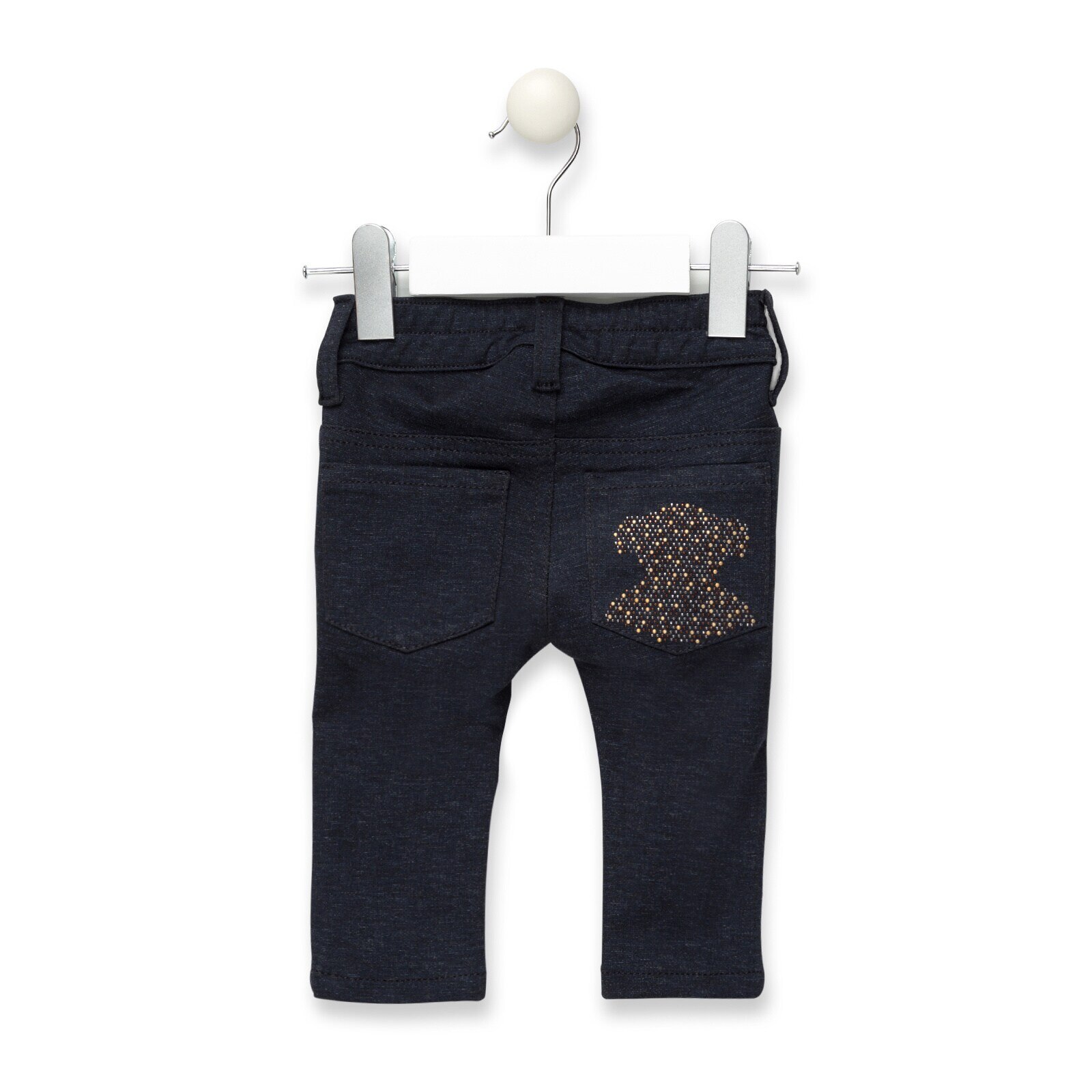 Pantalón skinny punto niña Pant Azul Marino