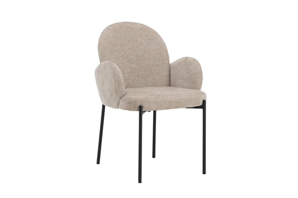 Rebellenclub Eetkamerstoel Elno - Set van 2 - Beige