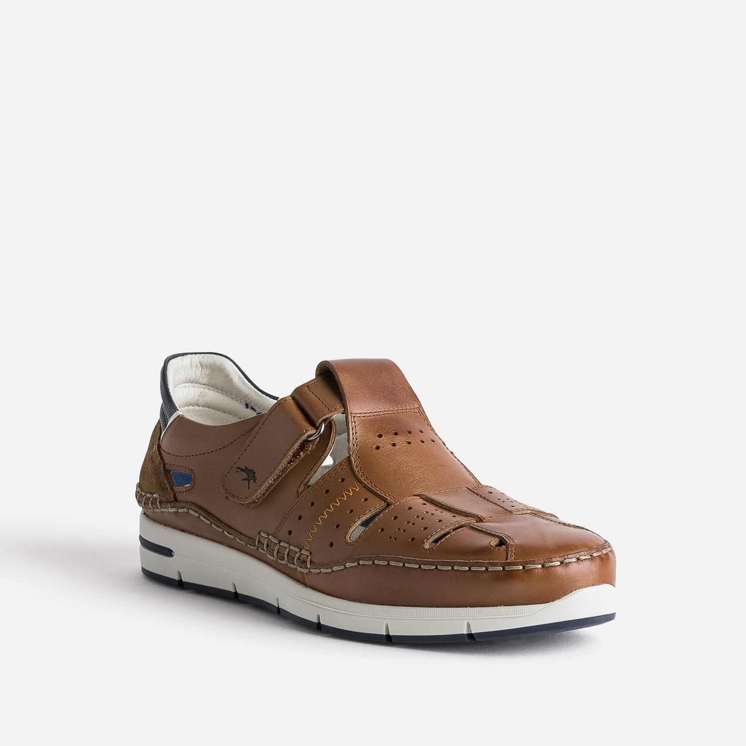 Sandale FLUCHOS cognac en cuir
