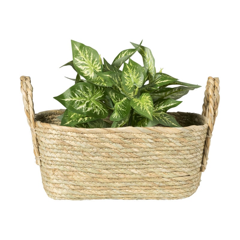 Mand Basix rechthoek - 13x30x23 cm - naturel