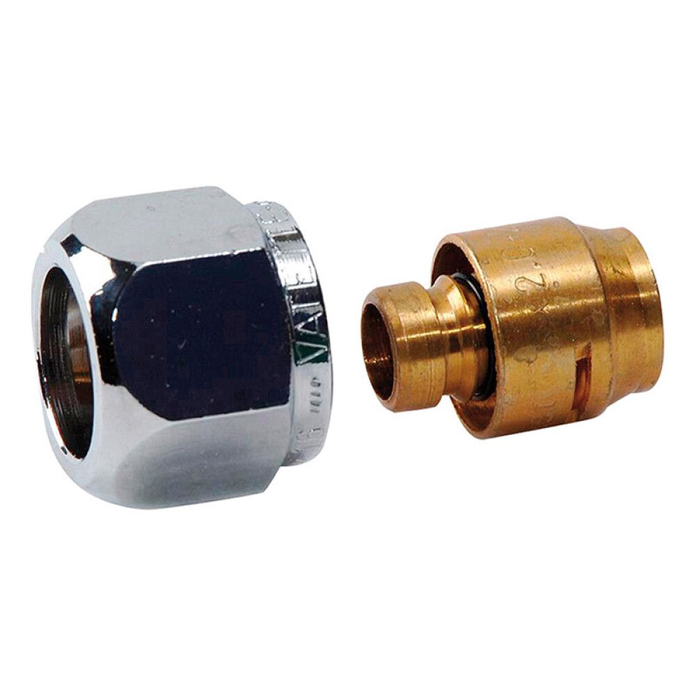 KOBLINGSSETT VATETTE KLEMHYLSE OG MUTTER 20X2,4-2,7MM KROM