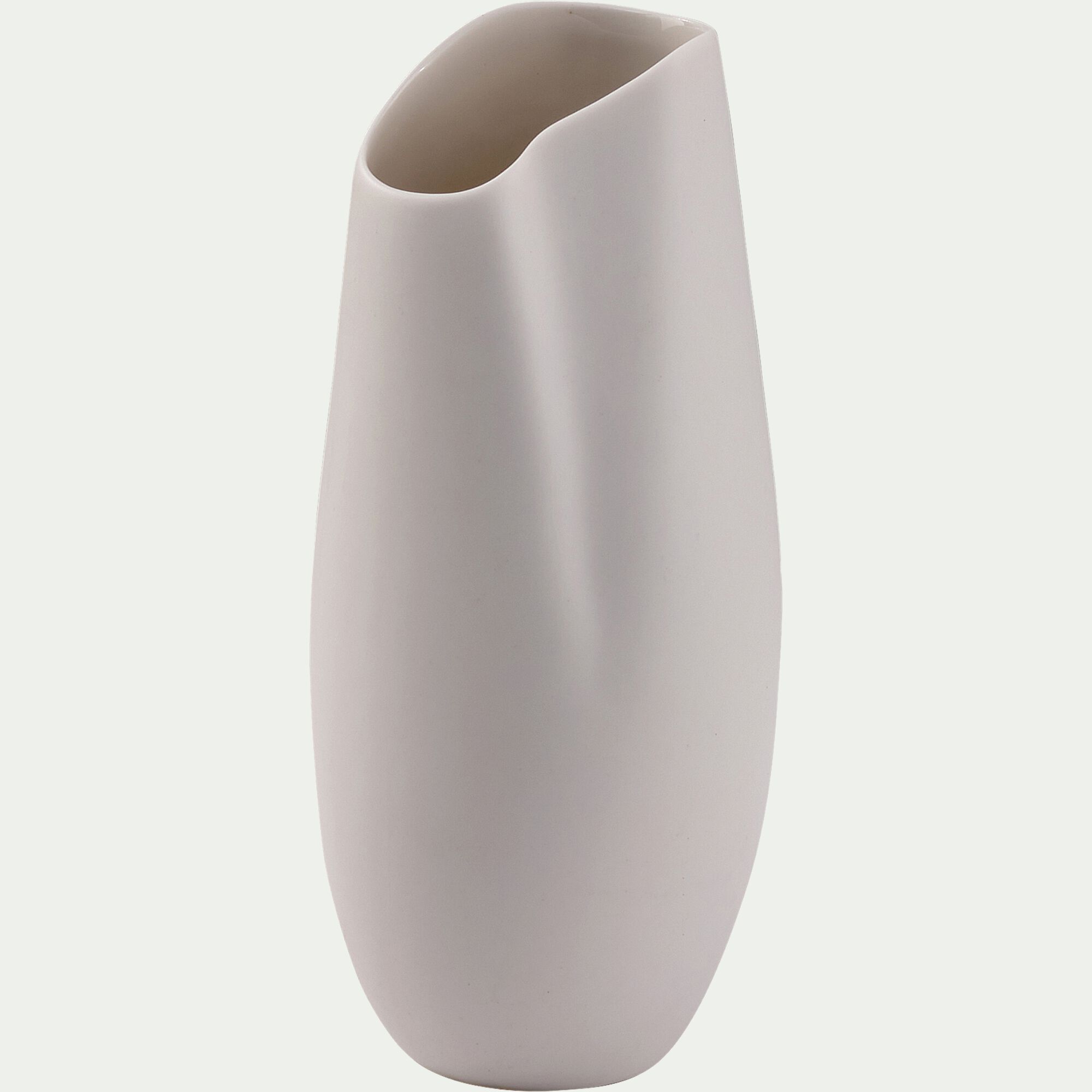 BAFRA - Vase contemporain en céramique H21cm - blanc