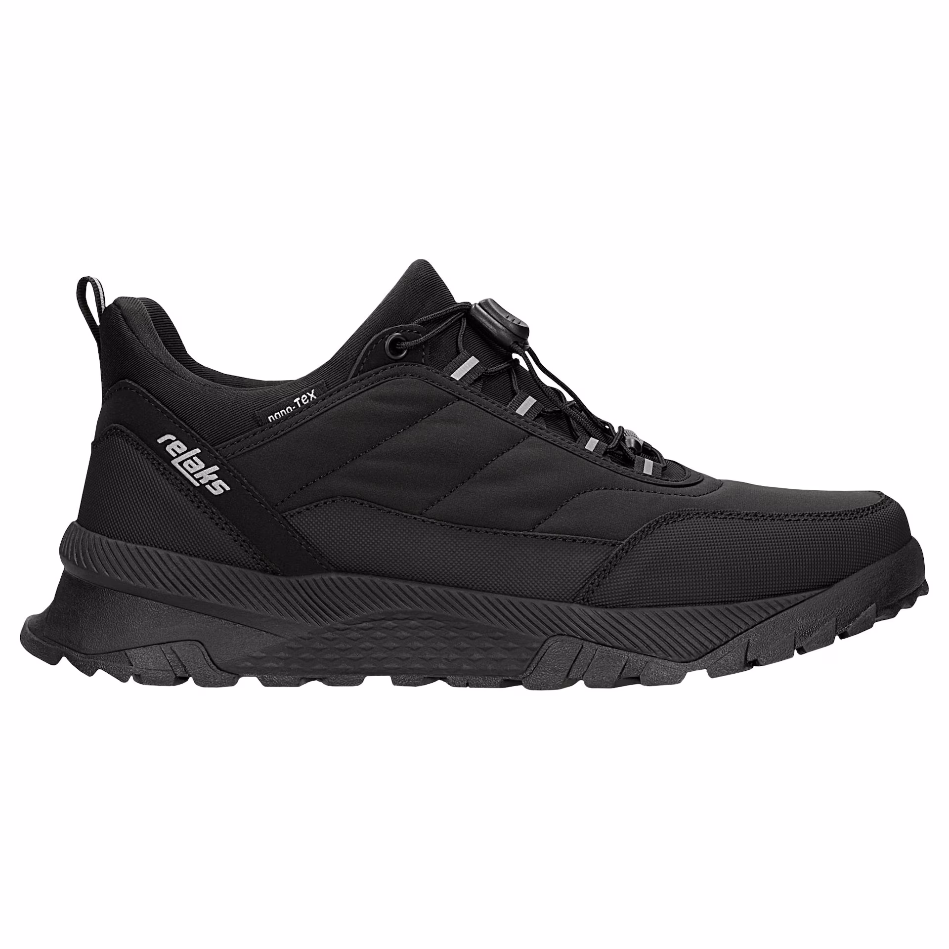 Czarne sneakersy RELAKS z membraną nano-TEX™