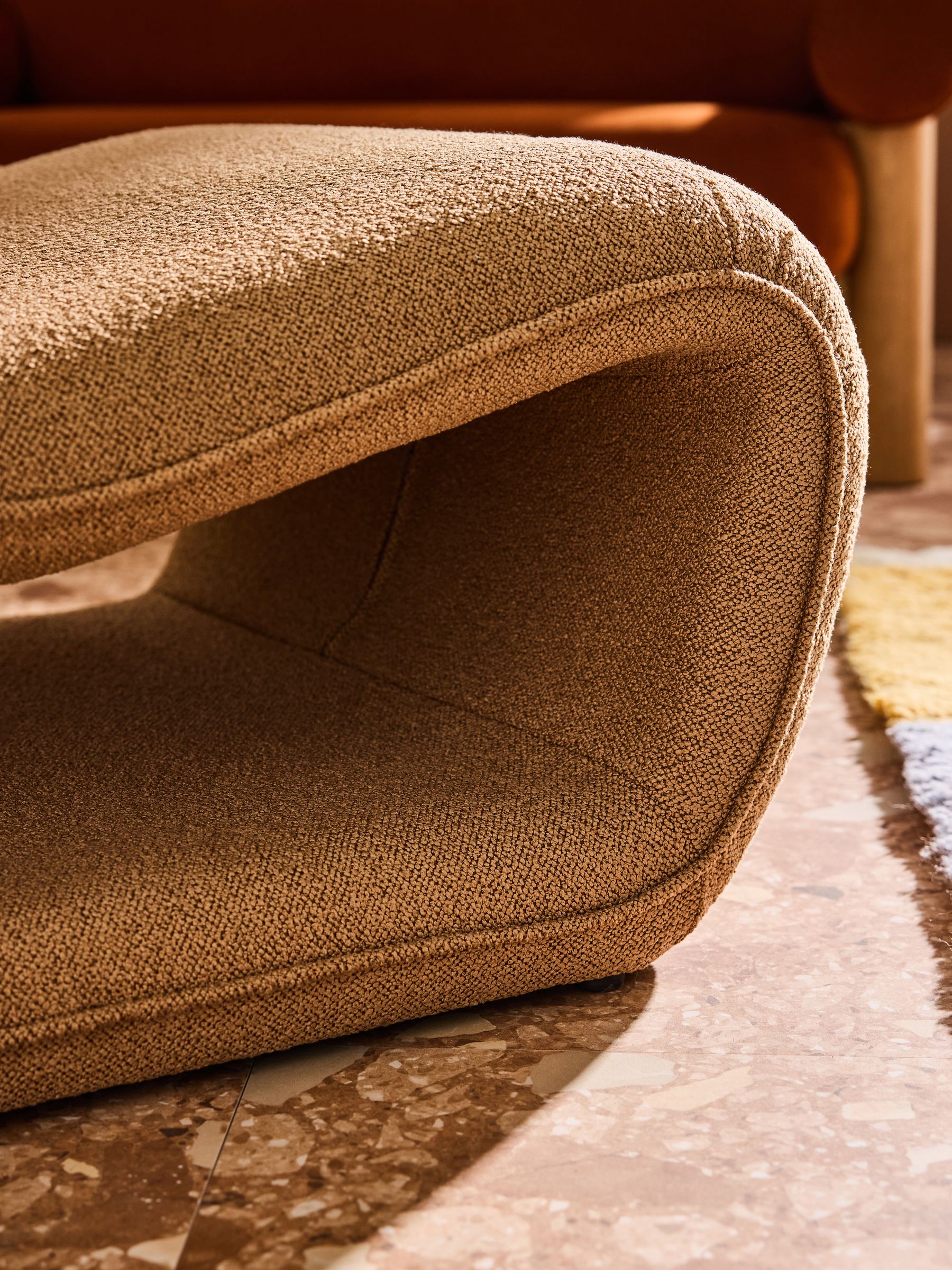 Wexler Chair in Caramel Natural Pax Boucle