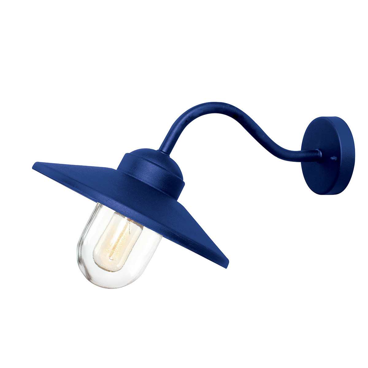 Kinkiet zewnętrznygranatowy KLAMPENBORG 1xE27x60W IP44 Elstead