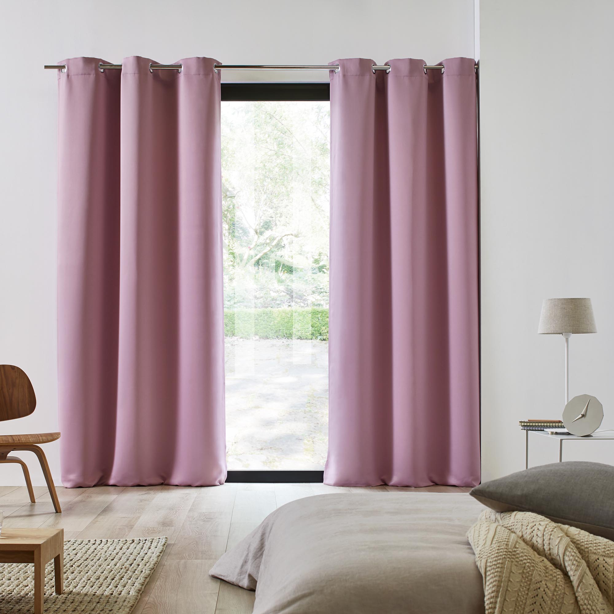 Madura Gordijn Blackout roos 117x137 cm