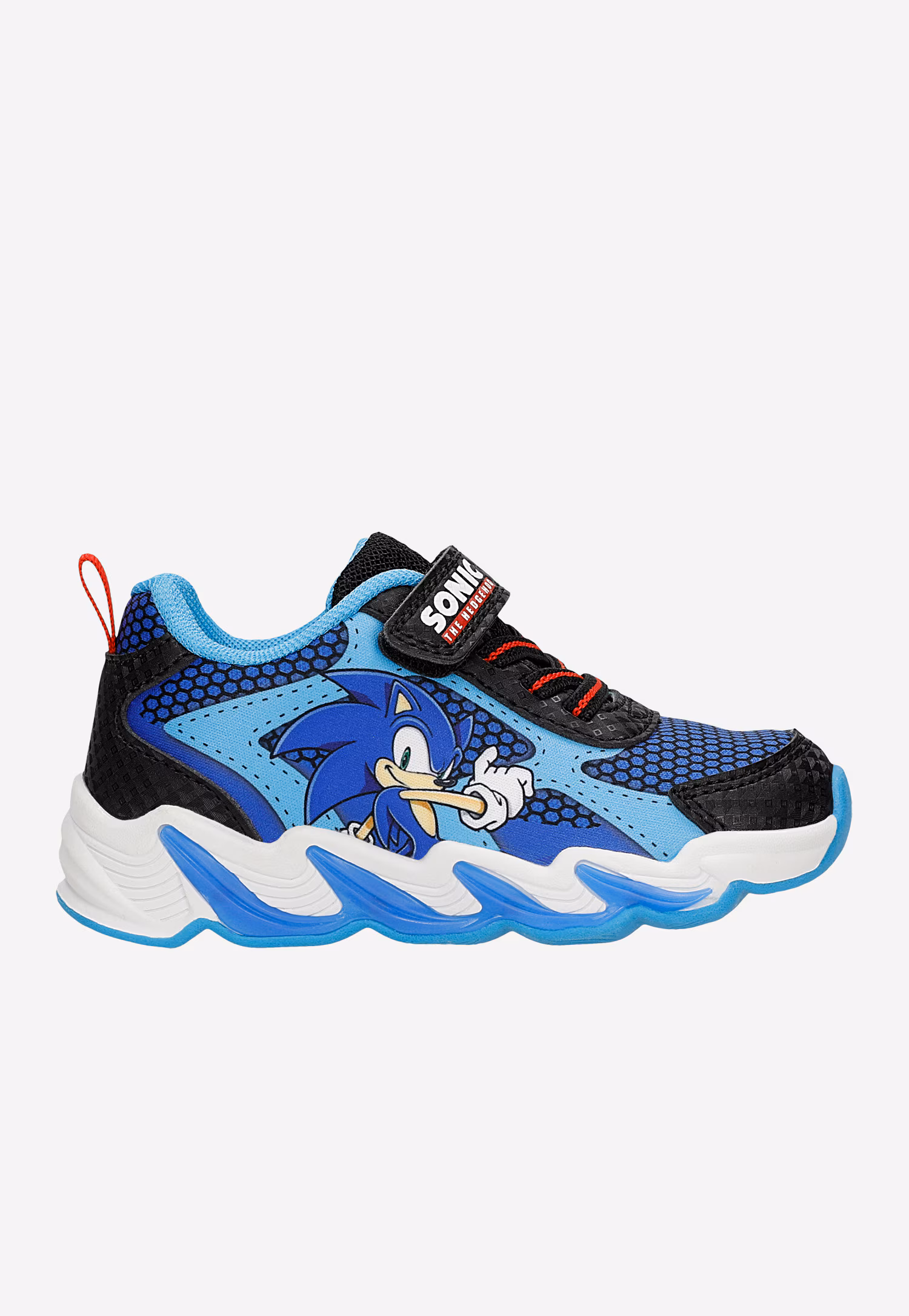 Niebiesko-czarne sneakersy Sonic ze świecącymi podeszwami BARTEK 87029-46