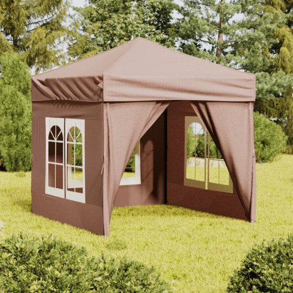 Namiot imprezowy Taupe 2 x 2 m Tkanina vidaXL