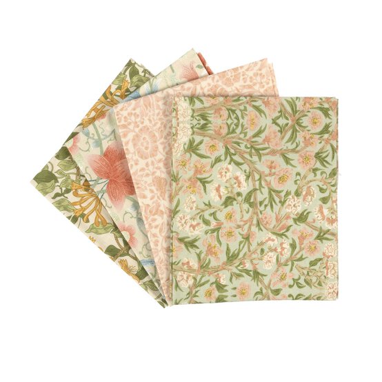 William Morris Blossom Cotton Fat Quarters 4 Pack